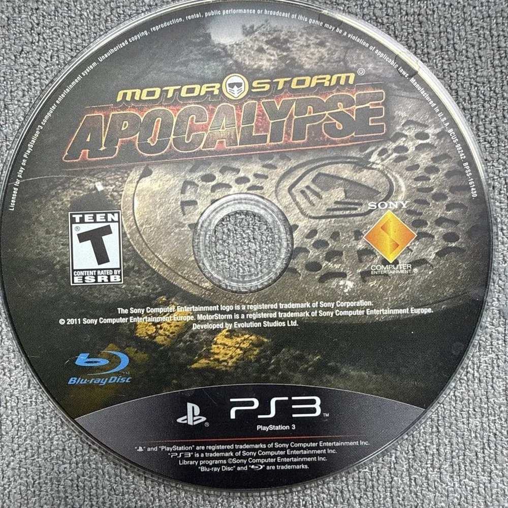 MotorStorm‎ Apocalypse Playstation 3 Disc Only